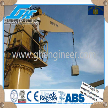 ship hydraulic JIB marine crane